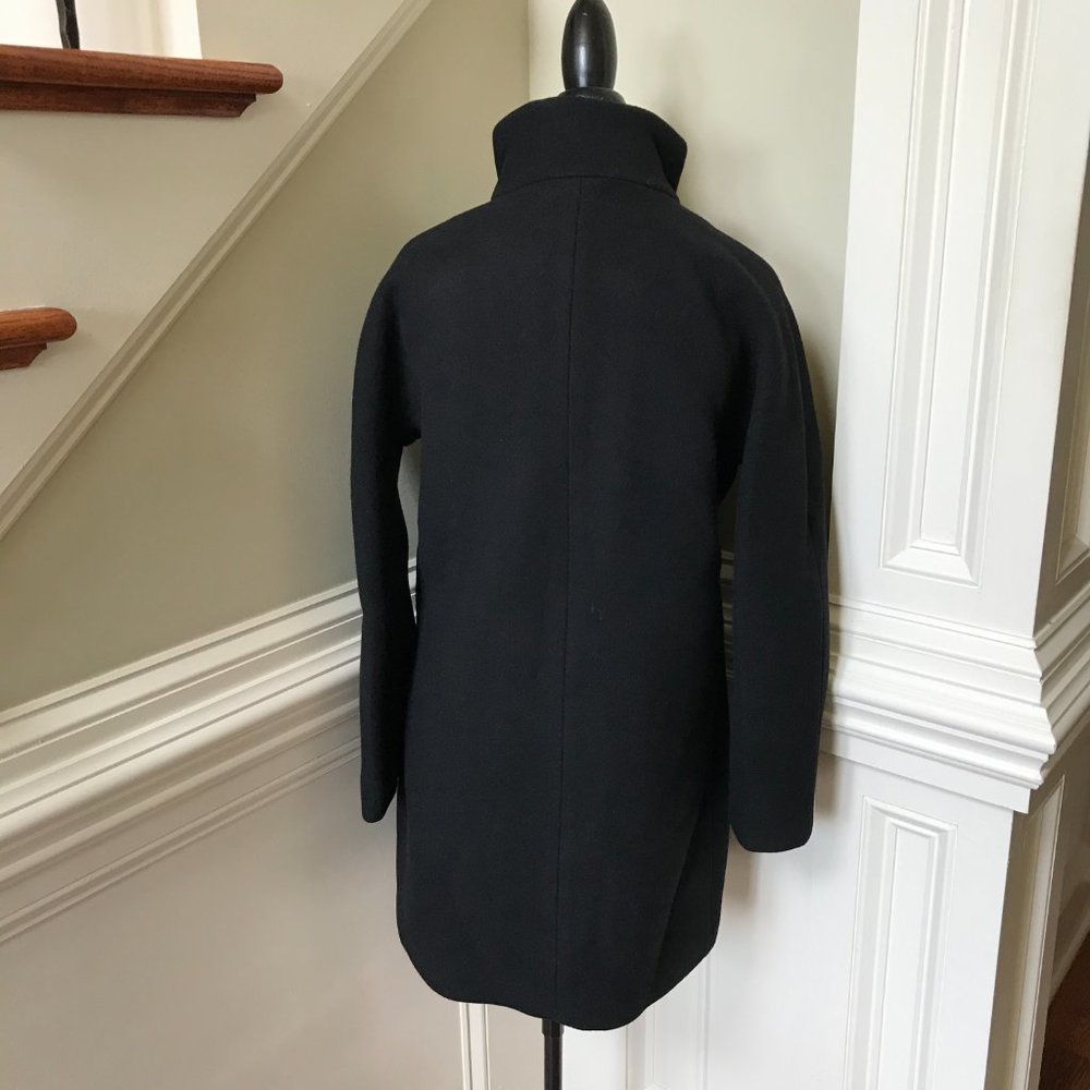 J. Crew Black Wool Pea Coat - Picture 9 of 10